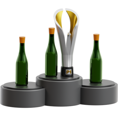 優勝者の表彰台  3D Icon