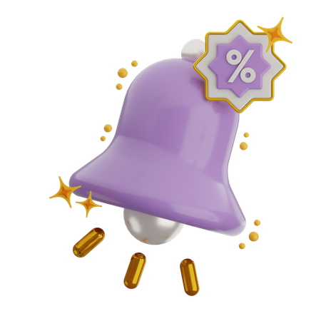 할인 알림  3D Icon