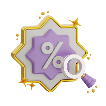 할인 검색  3D Icon