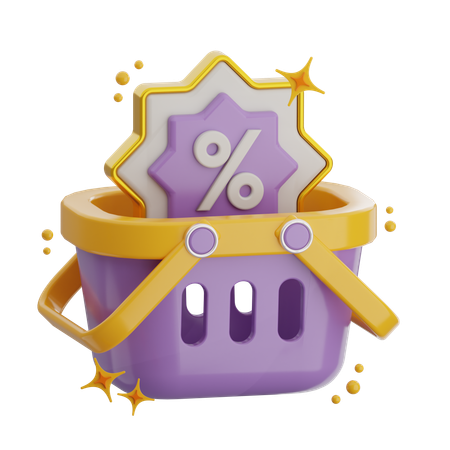 쇼핑 바구니  3D Icon