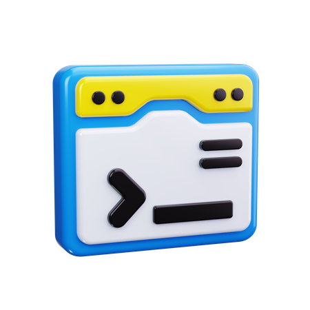 ターミナル  3D Icon