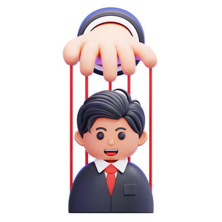 権力の操り人形  3D Icon