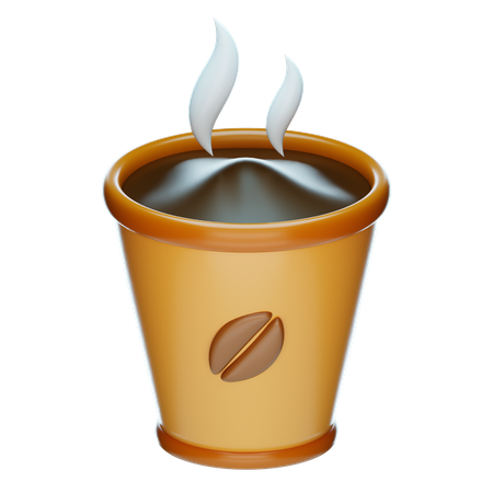 뜨거운 커피  3D Icon