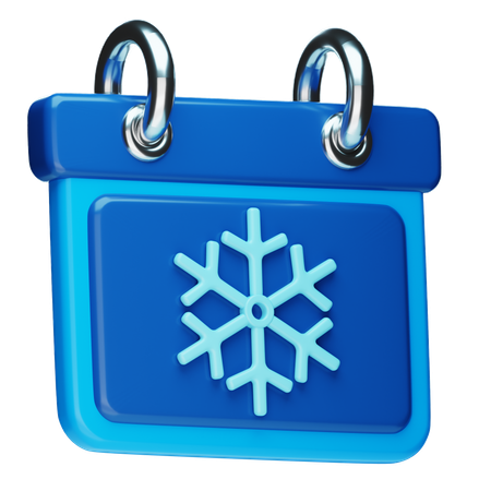 겨울 달력  3D Icon
