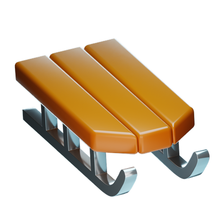 썰매  3D Icon