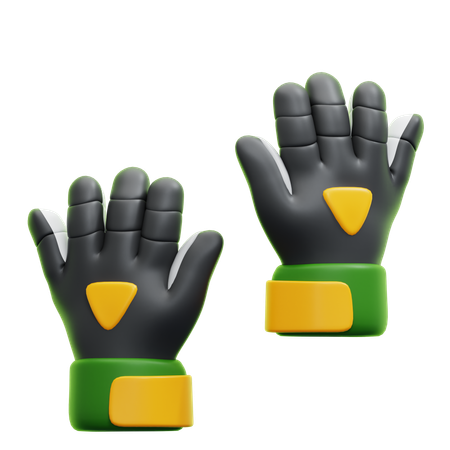 ゴールキーパーグローブ  3D Icon