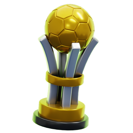 サッカーのトロフィー  3D Icon
