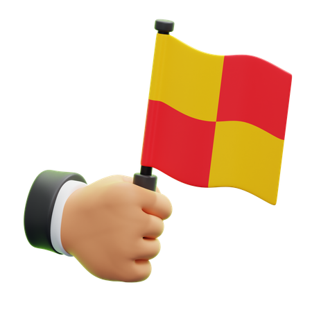 オフサイドフラッグ  3D Icon