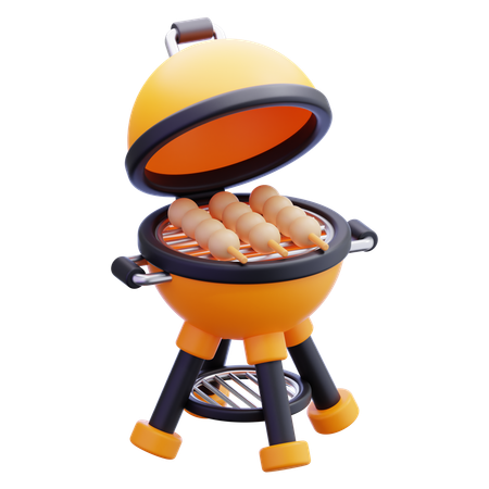 바비큐 그릴  3D Icon