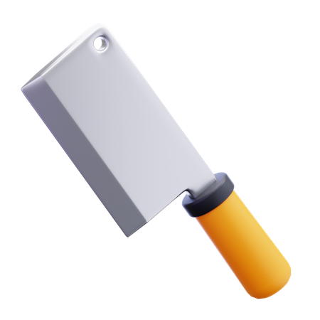 정육점 칼  3D Icon