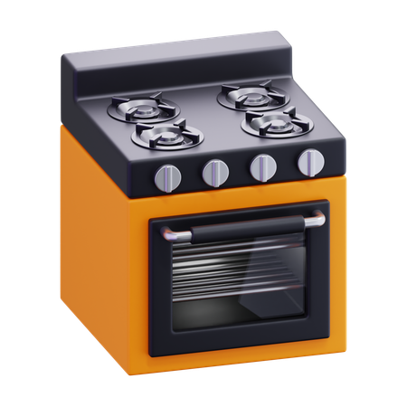 스토브 오븐  3D Icon