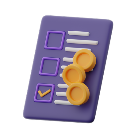 사업 계획  3D Icon