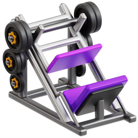 レッグプレス  3D Icon