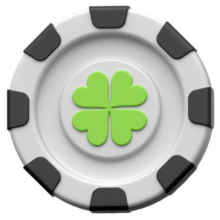ラッキーカジノチップ  3D Icon