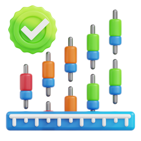 그래프 성공  3D Icon