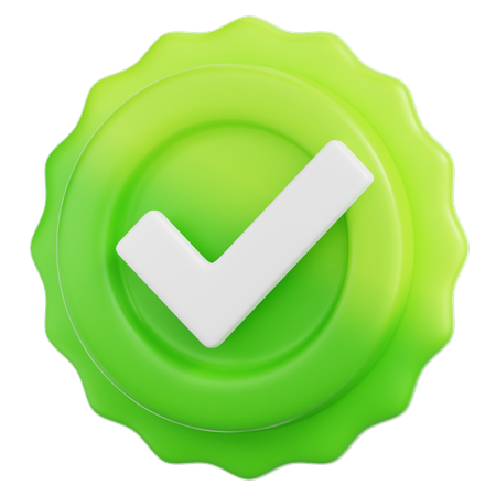 체크 표시  3D Icon