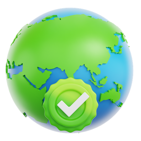 지구  3D Icon