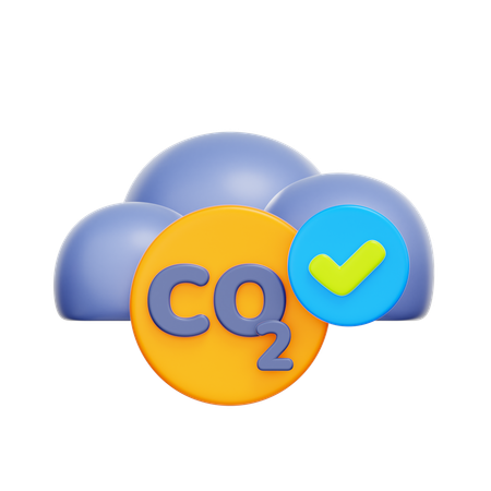 탄소 중립  3D Icon