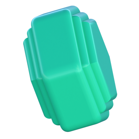 육각형 패턴  3D Icon