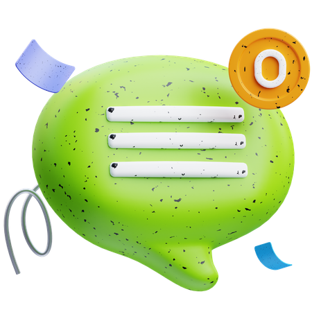 빈 채팅  3D Icon