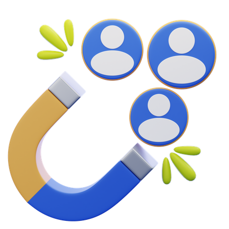 観客を引き付ける  3D Icon