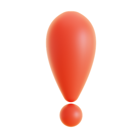 느낌표  3D Icon