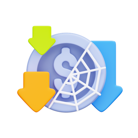 수축  3D Icon