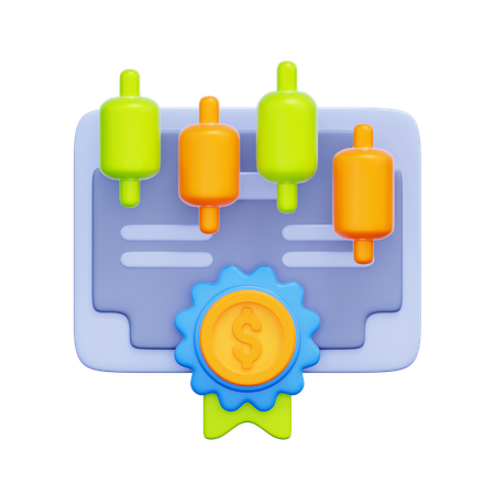 채권 시장  3D Icon