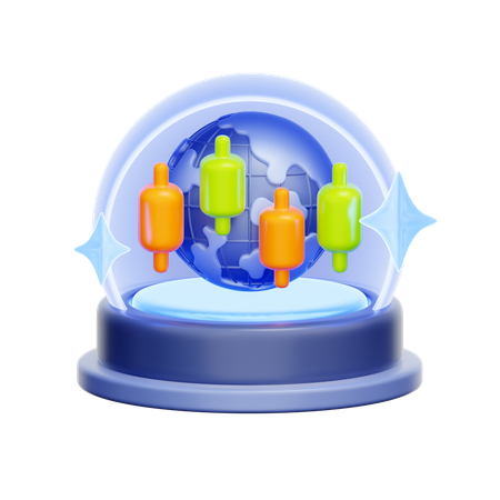 경제 전망  3D Icon