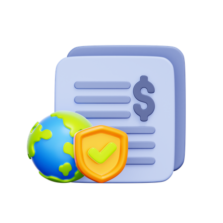 경제 정책  3D Icon