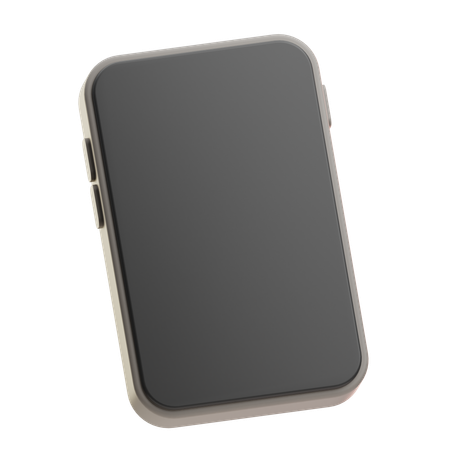 暗い画面のスマートフォンのモックアップ  3D Icon