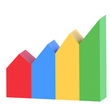 成長曲線  3Dアイコン