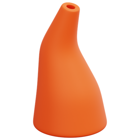 オレンジポット  3D Icon