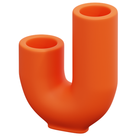 オレンジポット  3D Icon