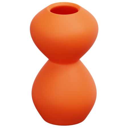 オレンジポット  3D Icon