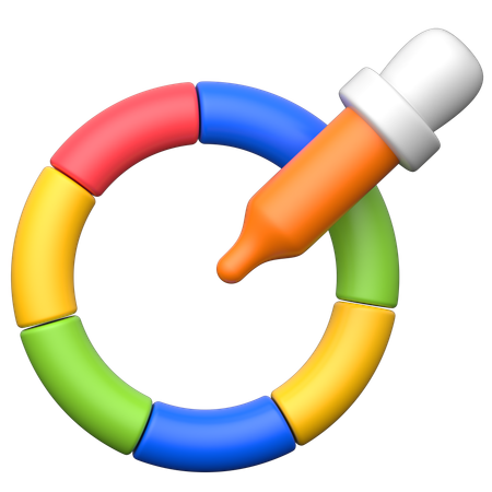 カラーホイール  3D Icon