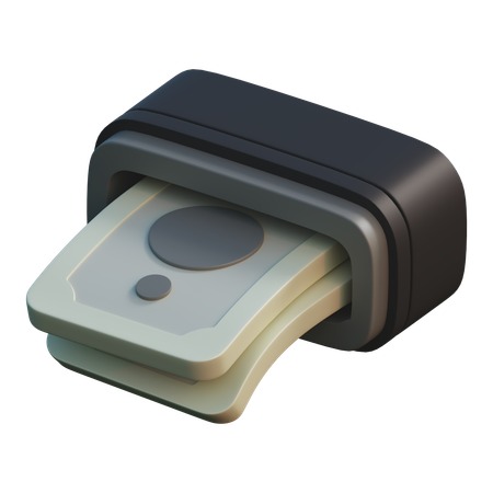 현금 인출  3D Icon
