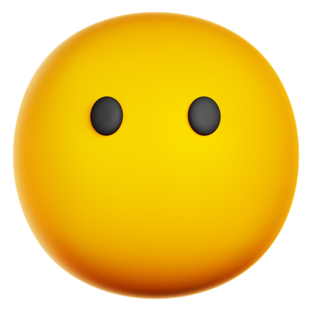 입 없는 얼굴  3D Icon