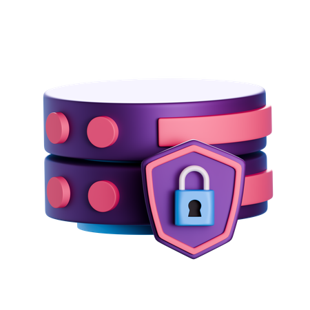 データセキュリティ  3Dアイコン
