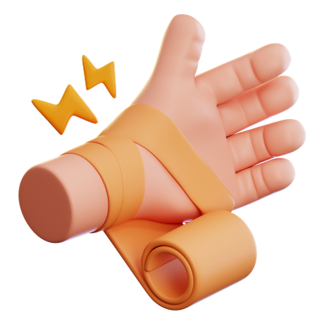 手包帯  3D Icon