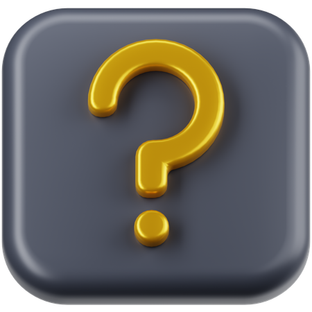 疑問符  3Dアイコン