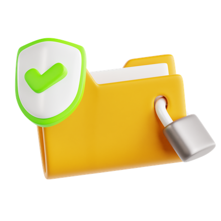 データセキュリティ  3Dアイコン