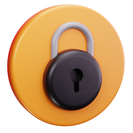 データセキュリティ  3Dアイコン