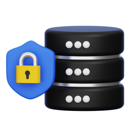データセキュリティ  3Dアイコン