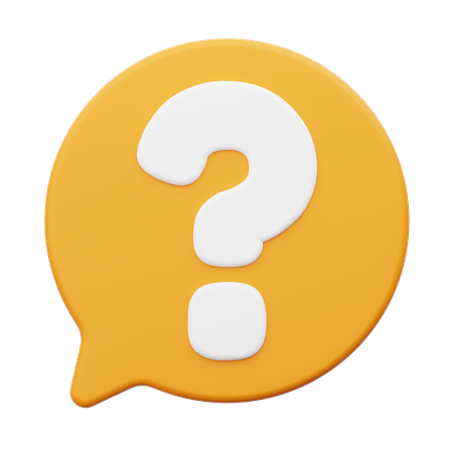 疑問符  3Dアイコン