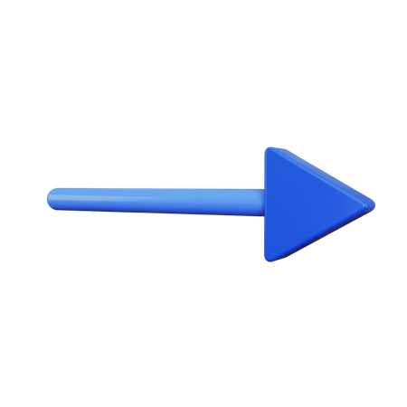 右矢印  3D Icon