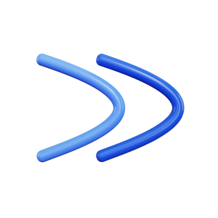 早送り矢印  3D Icon