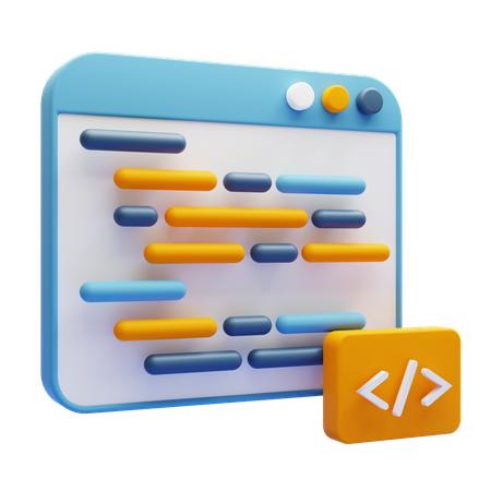 웹 개발  3D Icon
