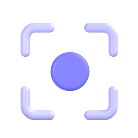 초점  3D Icon