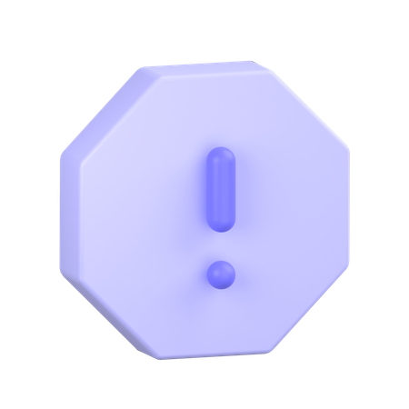 느낌표  3D Icon